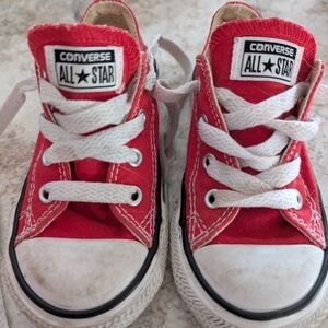 Converse Kids Red All Star Sneakers